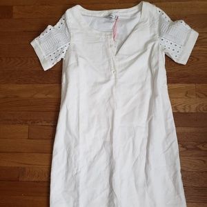 Vineyard vines white eyelet city shift
